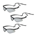 Jackson Safety Safety Glasses, Anti-Scratch Coating, Smoke Lens, 3 Pairs/Case PK 50006P2